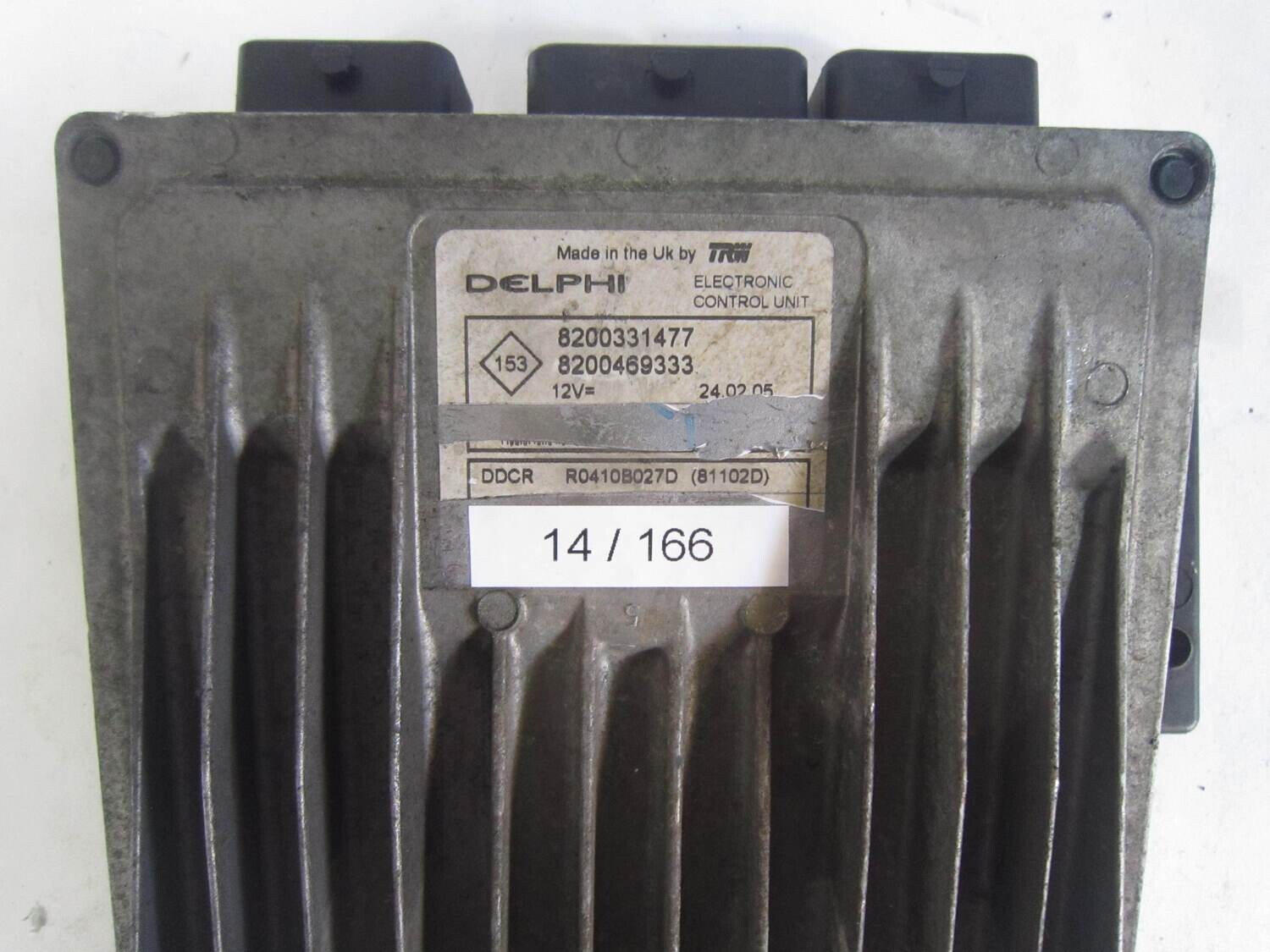 14-166 Centralina Motore Delphi  R0410B027D 8200331477  8200469333      RENAULT  CLIO 1.5 DCI