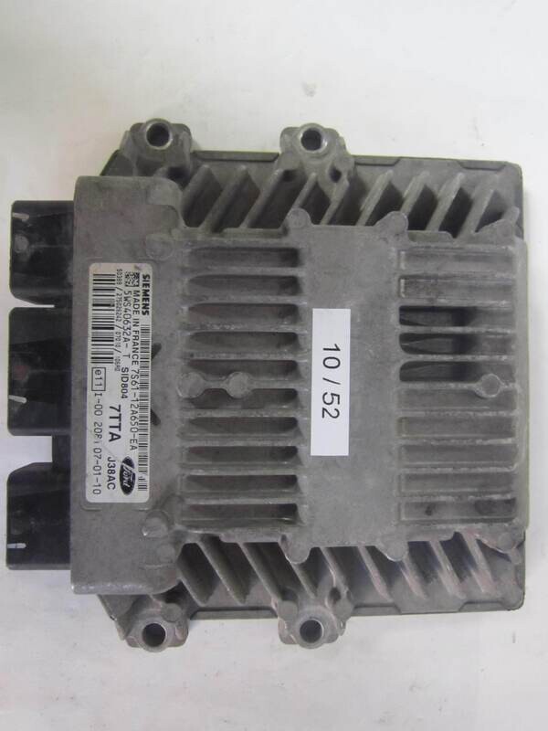 10-52 Centralina Motore Siemens 5WS40632AT 5WS40632A-T 7S61-12A650-EA 7S6112A650EA 7TTA J38AC 7TTAJ38AC SID 804 SID804   FORD  FIESTA 1.4