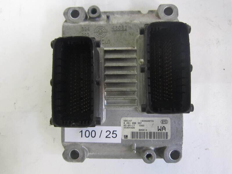 100-25 Centralina Motore Bosch 0 261 208 397 0261208397 55354326 1039S00731 OPEL Benzina CORSA 1.2