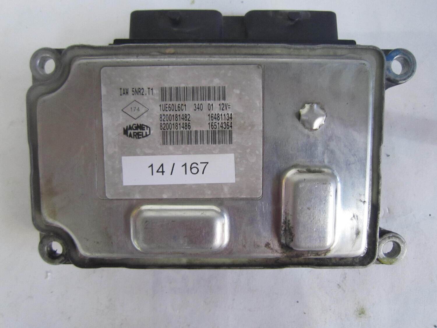 14-167 Centralina Motore Magneti Marelli IAW5NR2T1 IAW 5NR2.T1 8200181482  8200181486  16481134  16514364  RENAULT  Clio 1.2