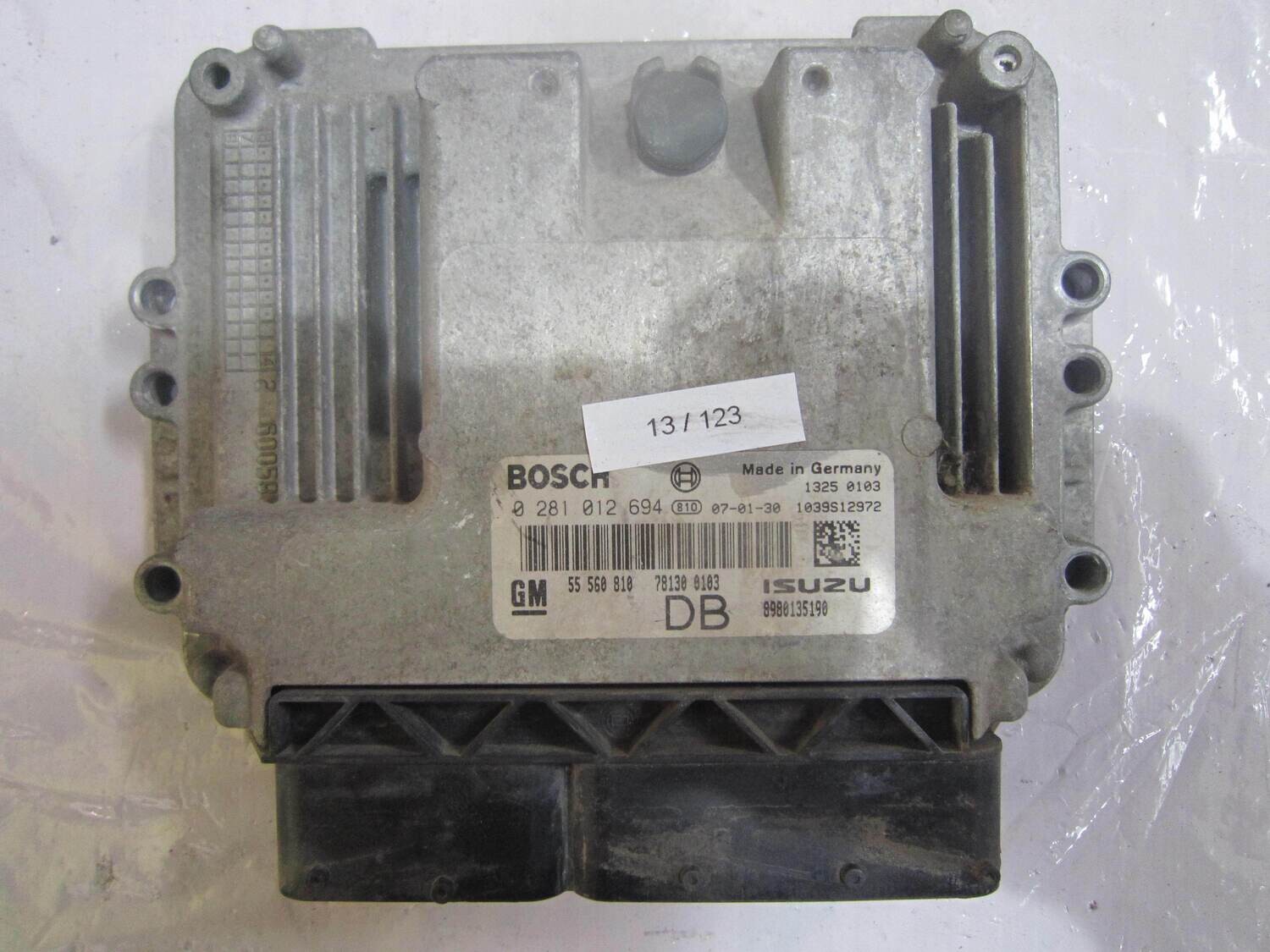 13-123 Centralina Motore Bosch 0 281 012 694 0281012694 1039S12972 8980135190 OPEL Diesel ASTRA 1.7