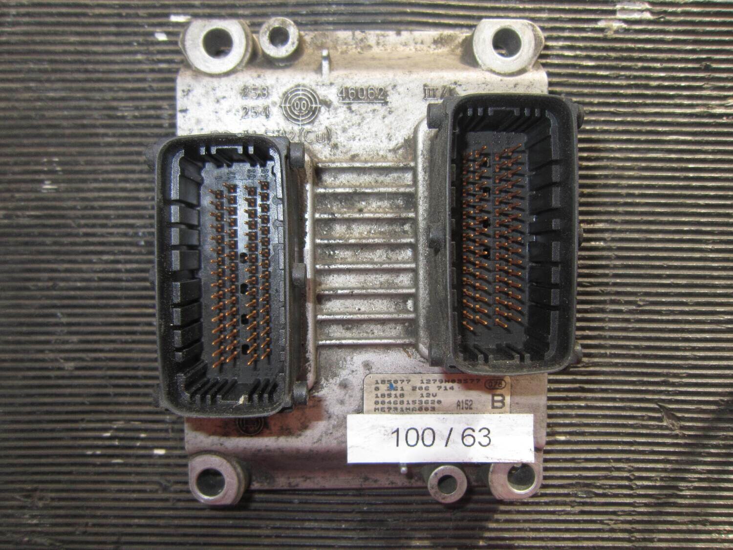 100-63 Centralina Motore Bosch 0 261 206 714 0261206714 00468153620 ME731MA003 ALFA ROMEO / FIAT / LANCIA Benzina 147 156 1.6