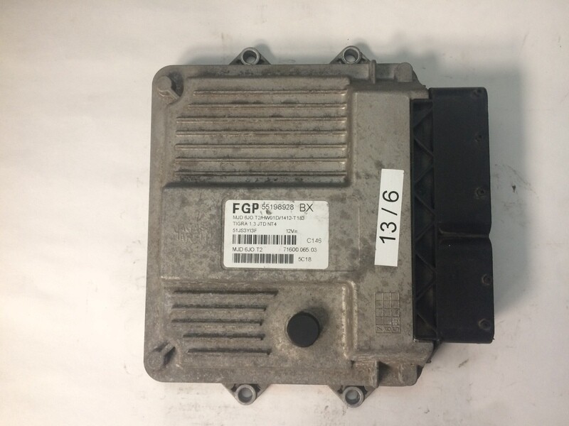 13-6 Centralina Motore Magneti Marelli 55198928BX MJD6JOT2 7160005303 OPEL  TIGRA 1.3 CDTI Z13DT