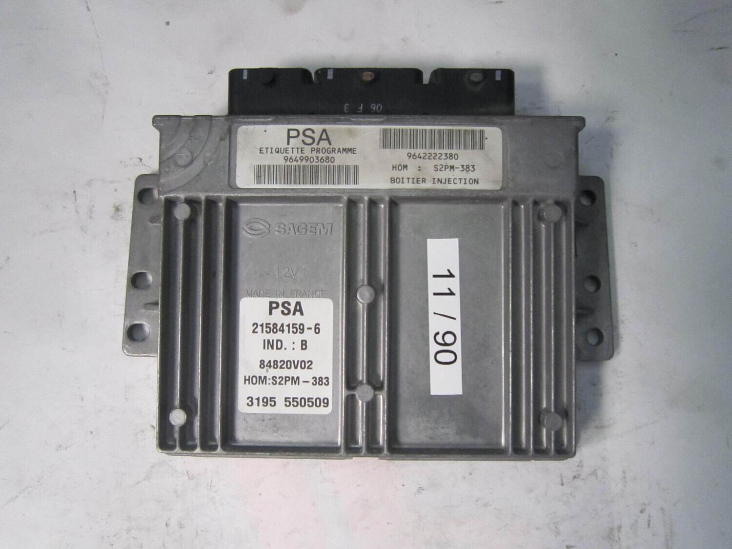 11-90 Centralina Motore Sagem 215841596 21584159-6 9649903680 9649903680 9642222380 9642222380 84820V02    CITROEN / PEUGEOT  C3