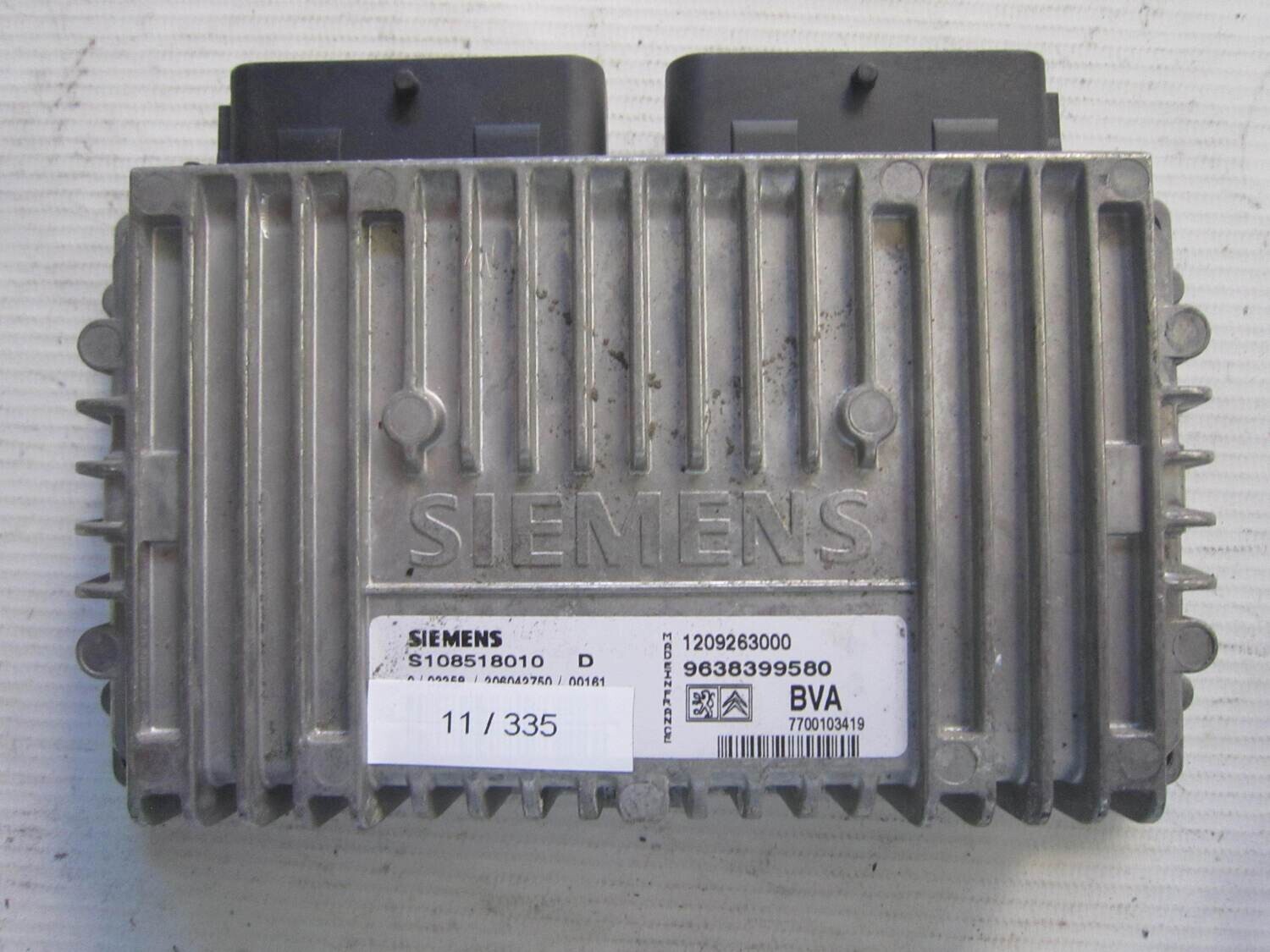 11-335 Centralina Motore Siemens S108518010 D S108518010D 9638399580 1209263000 BVA CITROEN / PEUGEOT Benzina C 4