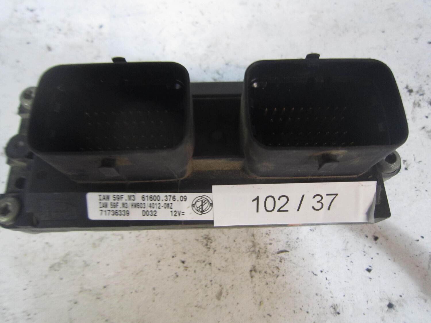 102-37 Centralina Motore Magneti Marelli 71736339 61600.376.09 6160037609 D032 IAW 59F.M3 HW603/4012-OMZ ALFA ROMEO / FIAT / LANCIA Benzina PUNTO 1.2