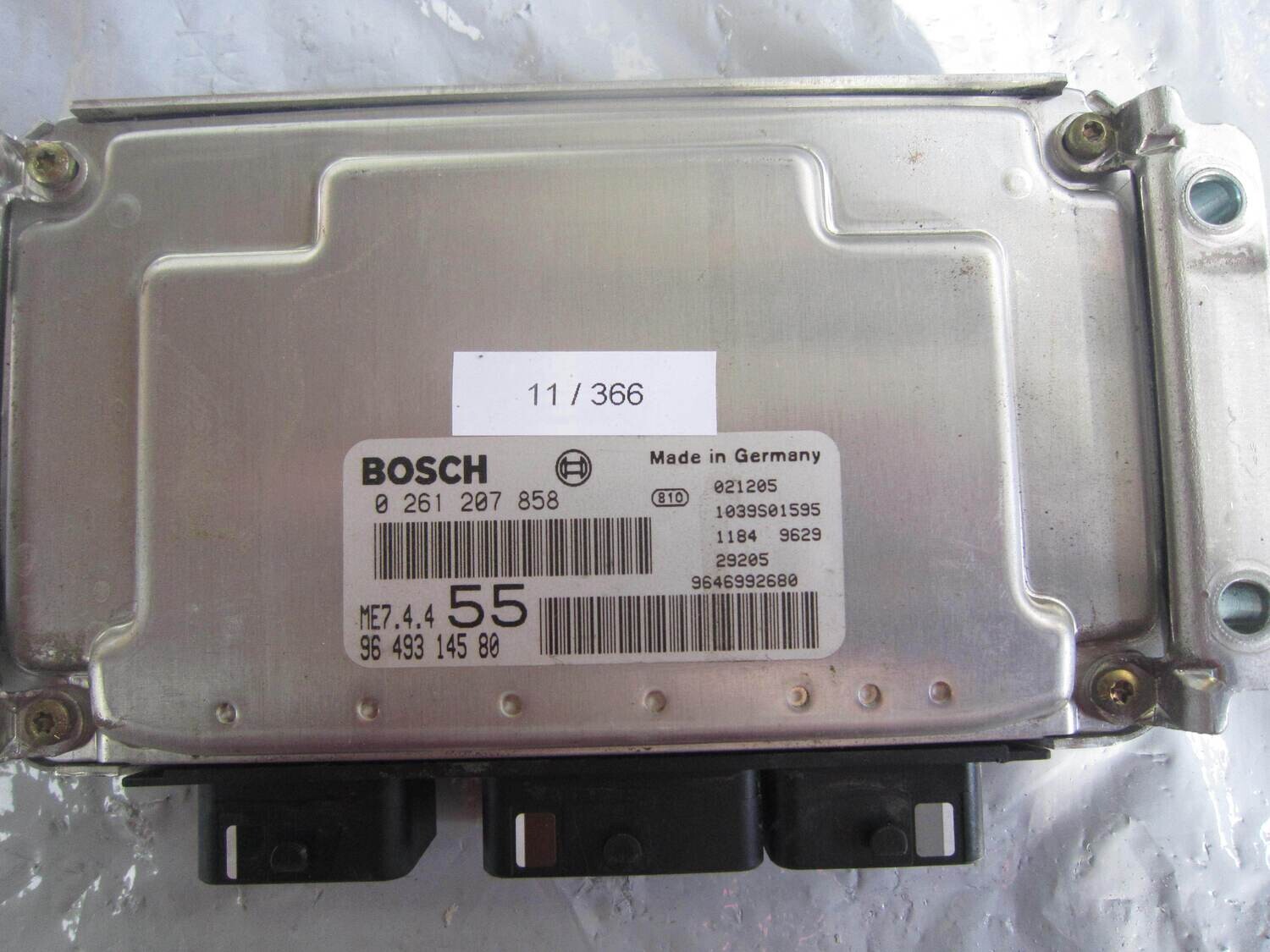 11-366 Centralina Motore Bosch 0 261 207 858 0261207858 9649314580 1039S01595 ME7.4.4 CITROEN / PEUGEOT Benzina C 3 1.6