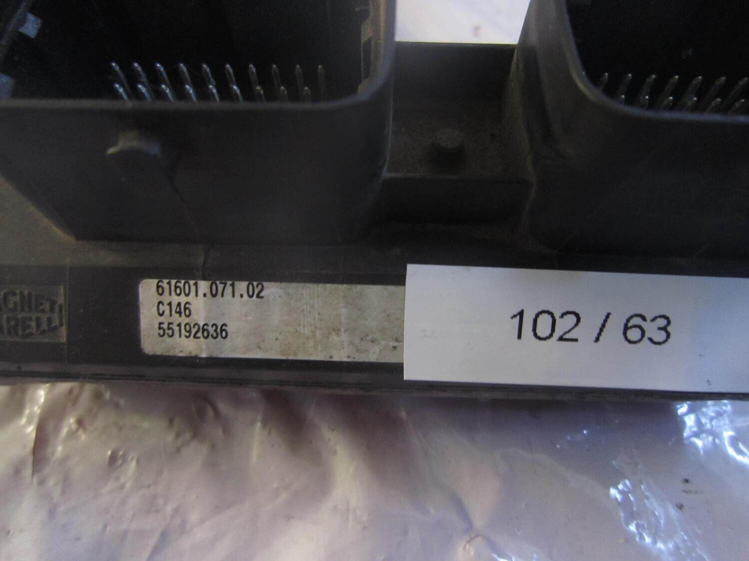 102-63 Centralina Motore Magneti Marelli 55192636 61601.071.02 6160107102 C146 IAW 5AF.SP HW607/2086-W61 ALFA ROMEO / FIAT / LANCIA Benzina PANDA 1.2