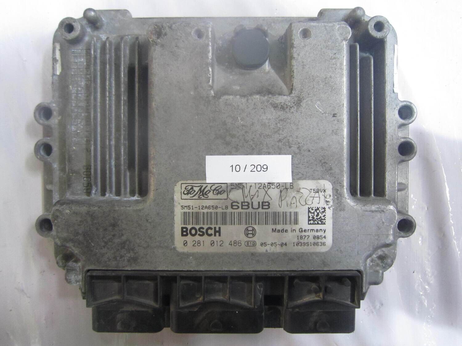 10-209 Centralina Motore Bosch 0 281 012 486 0281012486 5M51-12A650-LB 5M5112A650LB 1039S10636 6BUB FORD Diesel C-MAX