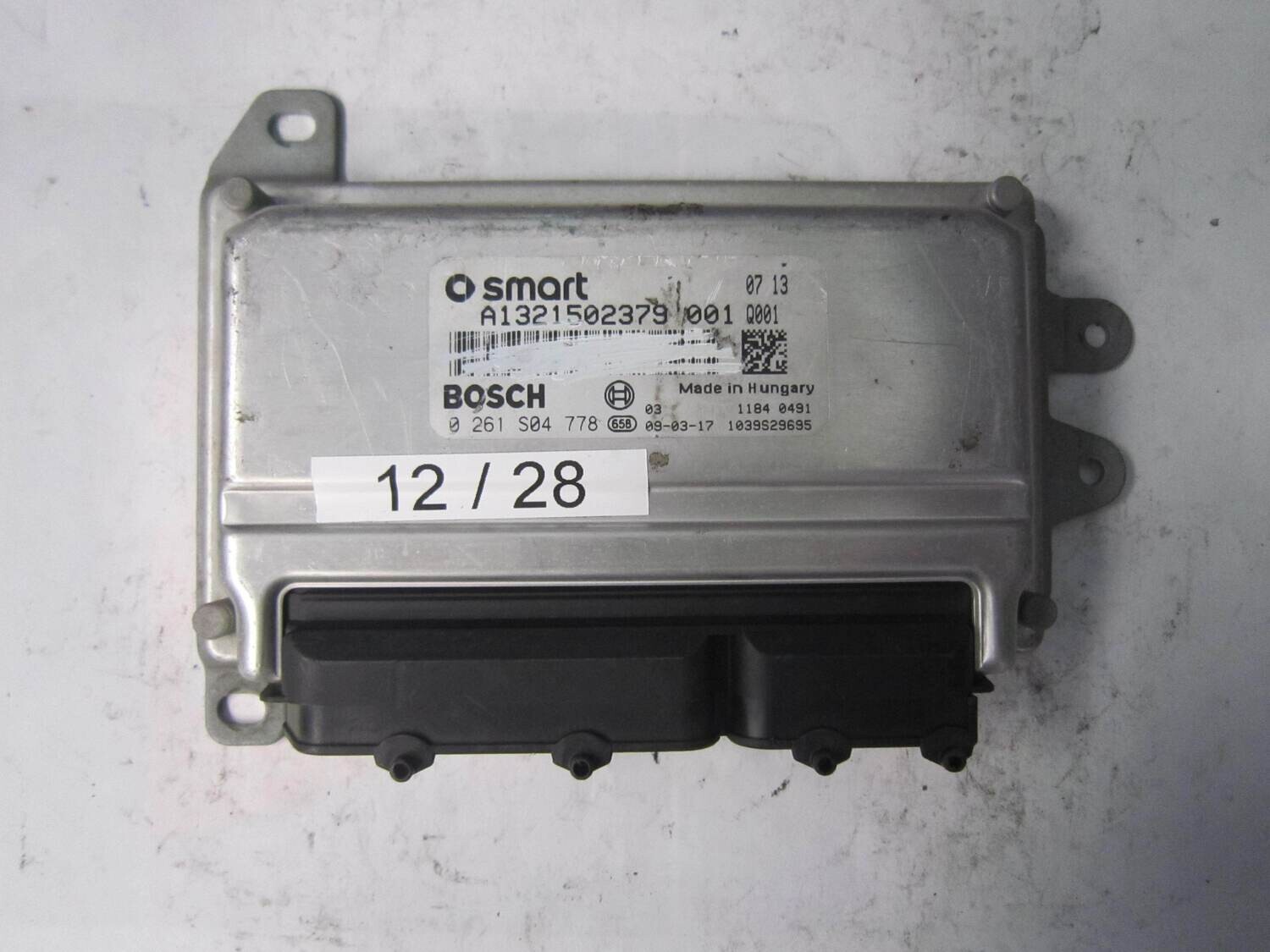 12-28 Centralina Motore Bosch 0261S04778 0 261 S04 778 A1321502379 1039S29695 SMART FORTWO 1.0