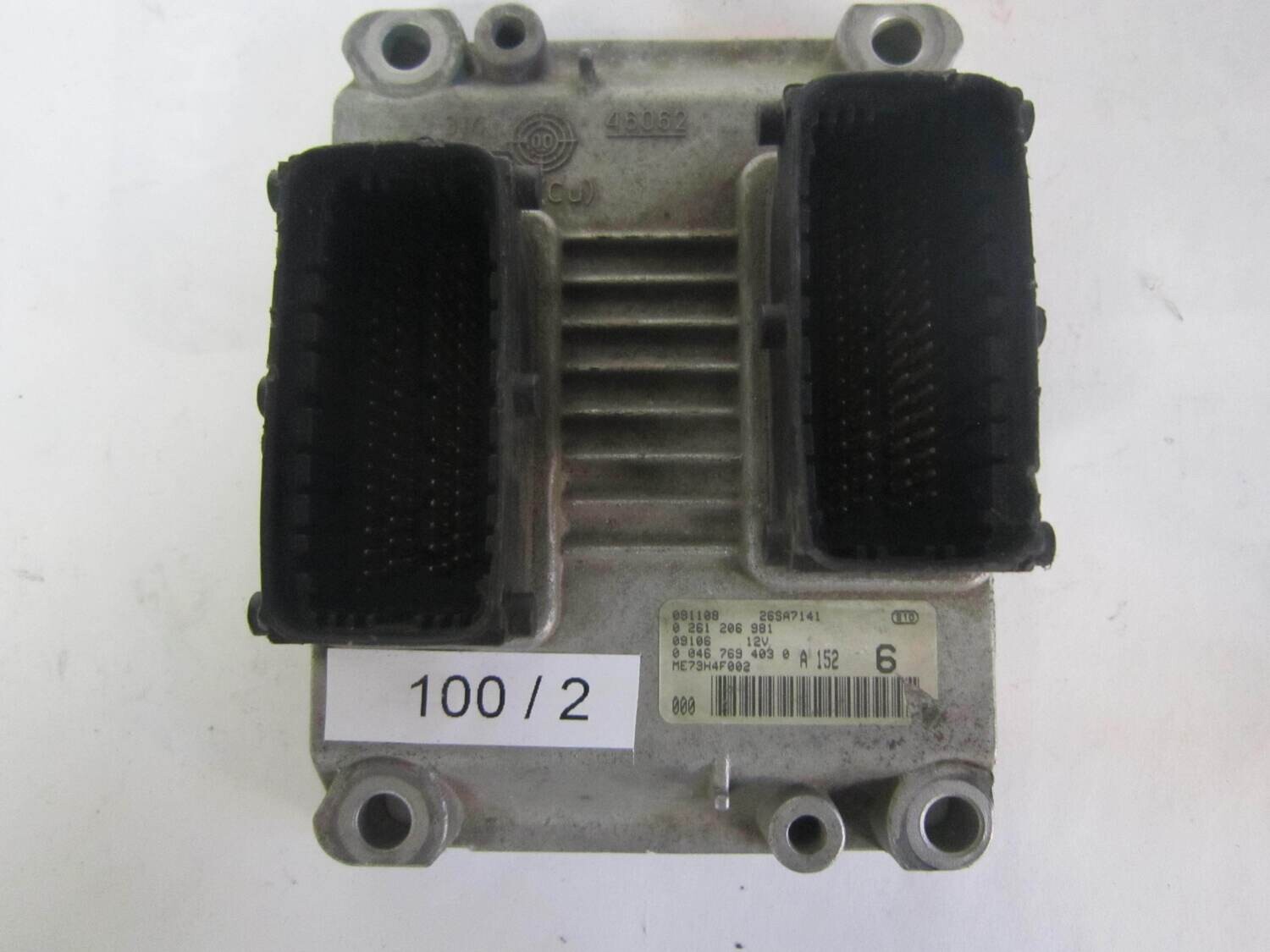 100-2 Centralina Motore Bosch 0261206981 0 261 206 981 0 046 769 403 0 00467694030 28SA7141  ME73H4F002    ALFA ROMEO / FIAT / LANCIA  PUNTO