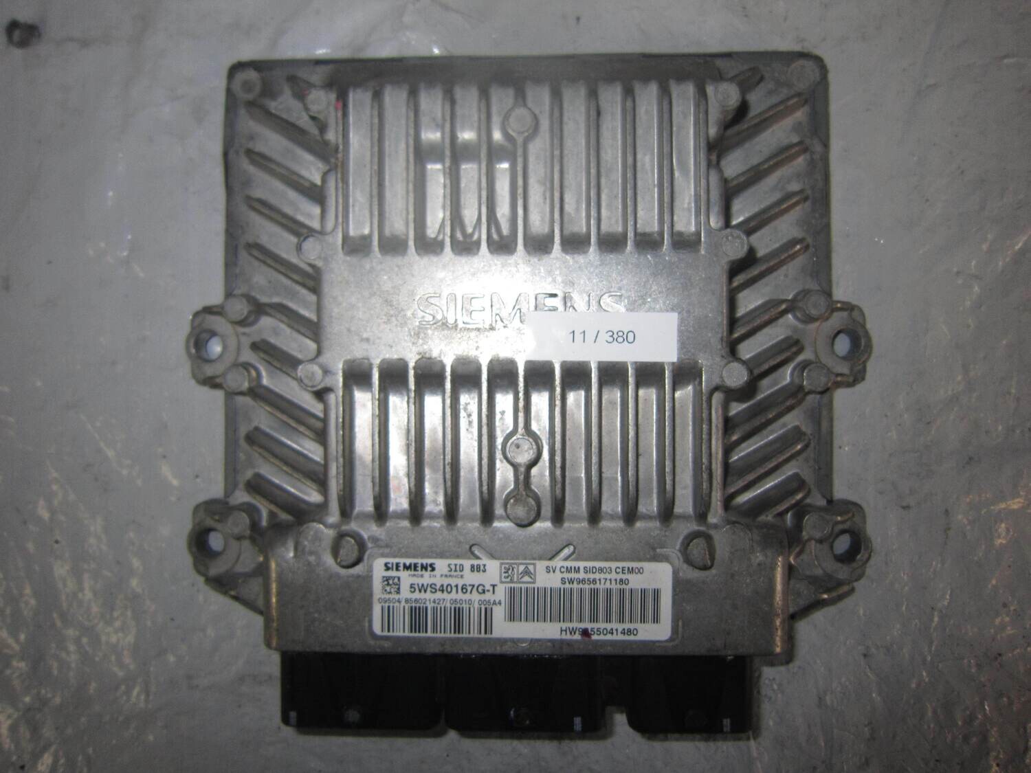 11-380 Centralina Motore Siemens 5WS40167G-T 5WS40167GT 9656171180 9655041480 SID803 CITROEN / PEUGEOT Diesel VARIE