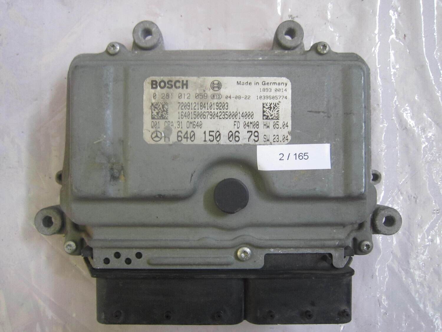 2-165 Centralina Motore Bosch 0 281 012 059 0281012059 A 640 150 06 79 A6401500679 1039S05774 CRA.31 HW 05.04 Mercedes Diesel CLASSE  A