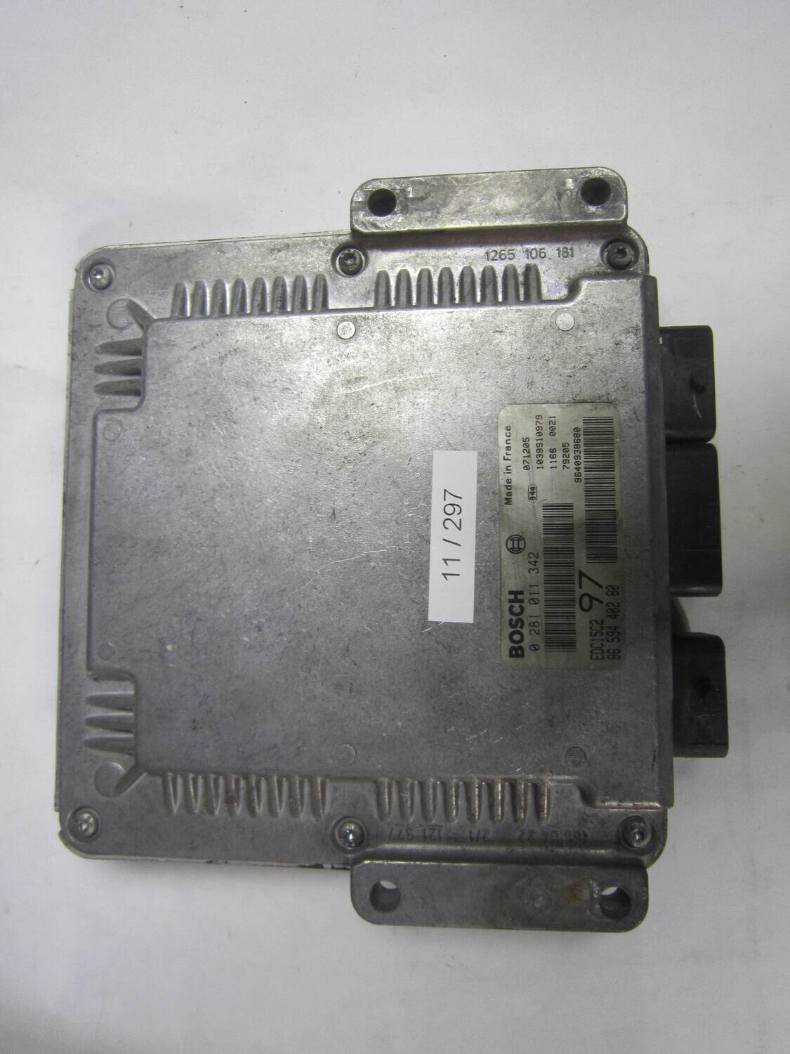 11-297 Centralina Motore Bosch 0 281 011 342 0281011342 96 594 402 80 9659440280 1039S10979 EDC15C2 97 CITROEN / PEUGEOT VARIE