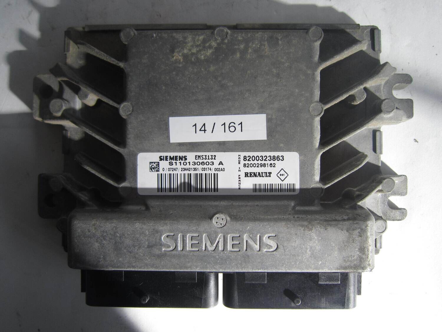 14-161 Centralina Motore Siemens S110130603A S110130603 A 8200323863  8200298162  EMS3132    RENAULT  CLIO