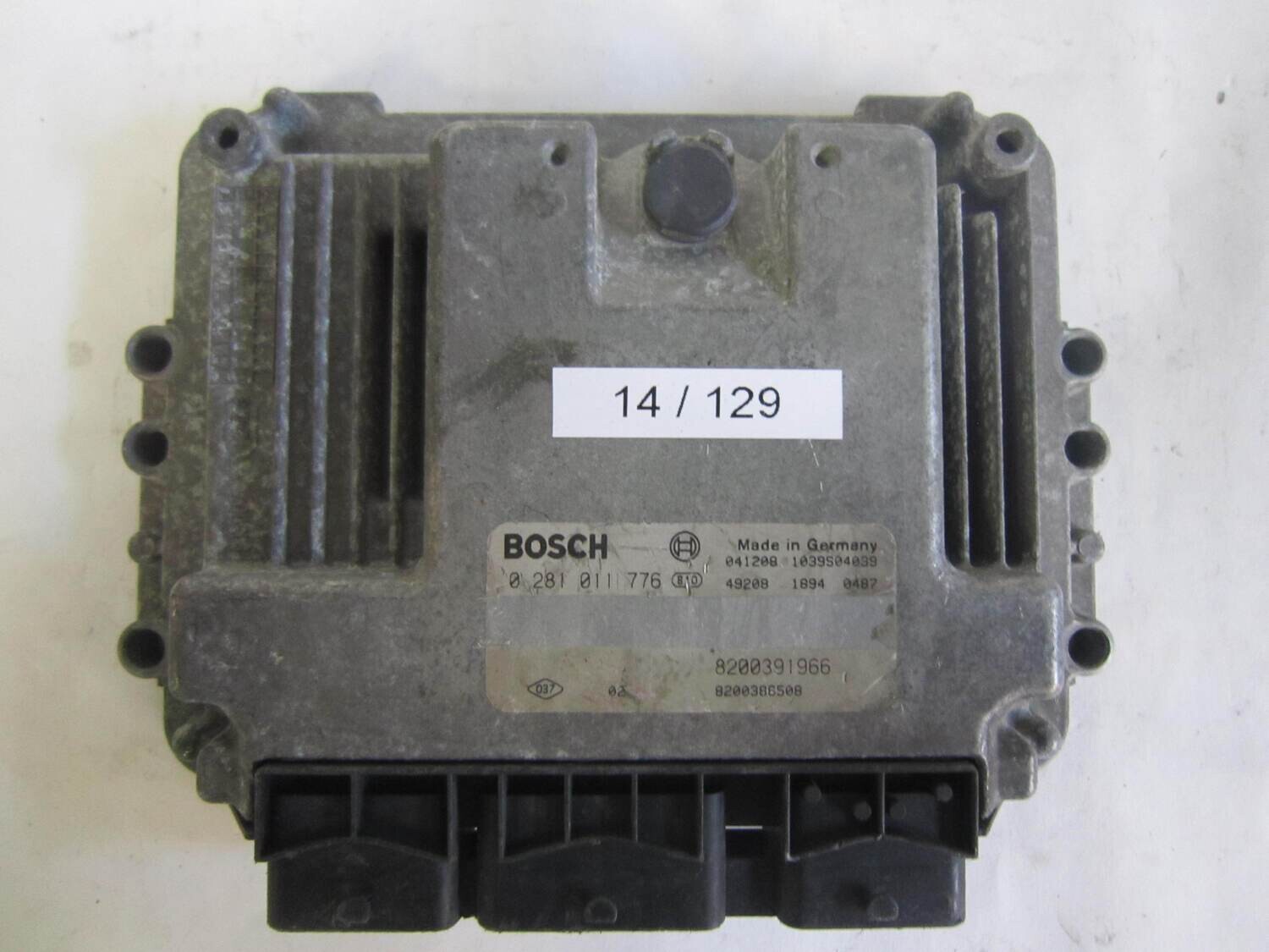 14-129 Centralina Motore Bosch 0281011776 0 281 011 776 8200391966  1039S04039  8200386508    RENAULT  MEGANE_ SCENIC_ 1.9_ DCI