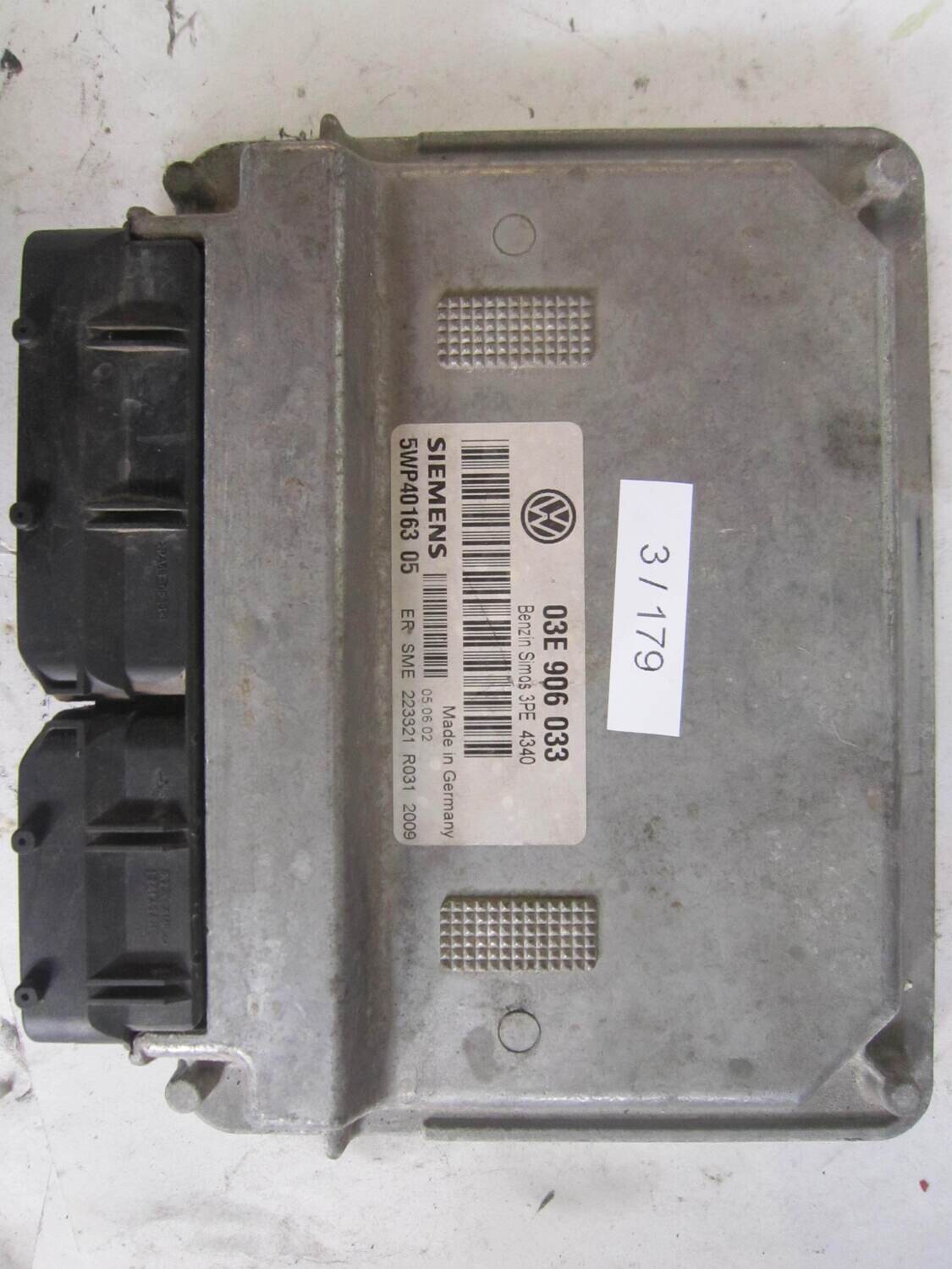 3-179 Centralina Motore Siemens 5WP40163 05 5WP4016305 03E 906 033 03E906033 3PE 4340 VOLKSWAGEN Benzina POLO 1.2