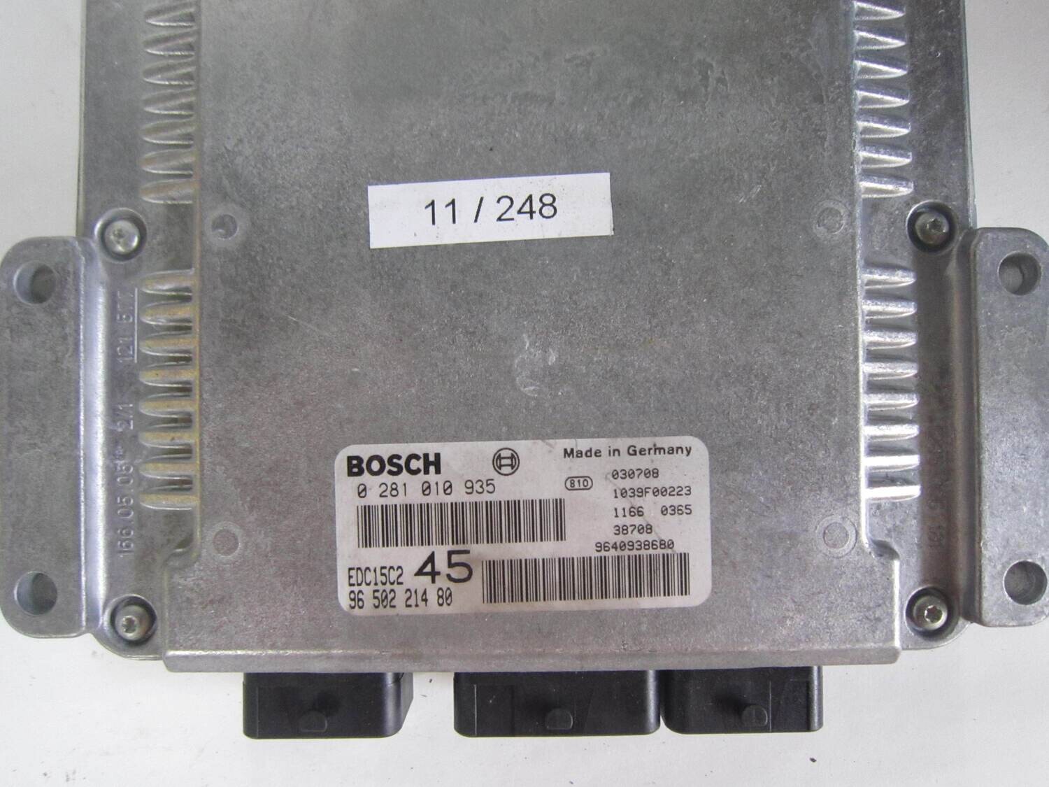 11-248 Centralina Motore Bosch 0 281 010 935 96 502 214 80 1039F00223 EDC15C2 CITROEN / PEUGEOT Diesel 307 2.0