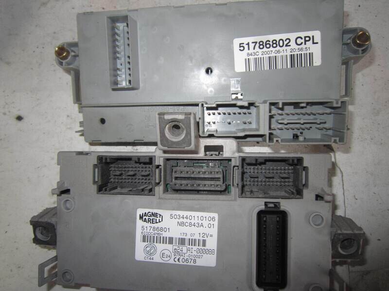 50-202 Body Computer Magneti Marelli 503440110105 NBC843A.01 NBC843A01 51786801 ALFA ROMEO / FIAT / LANCIA Benzina YPSILON 1.2