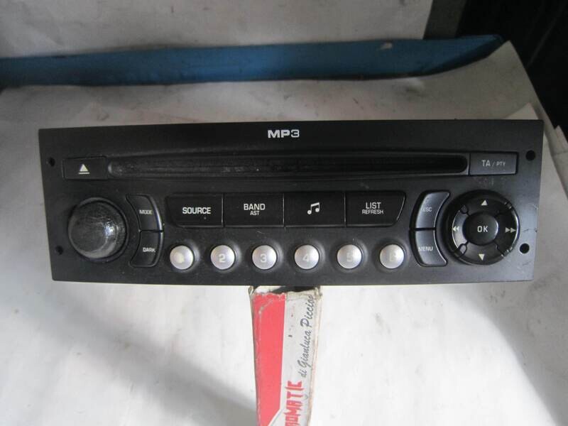 20-219 Autoradio Continental 96 643 698 XT 02 96643698XT02 A2C53250038  PEUGEOT  207