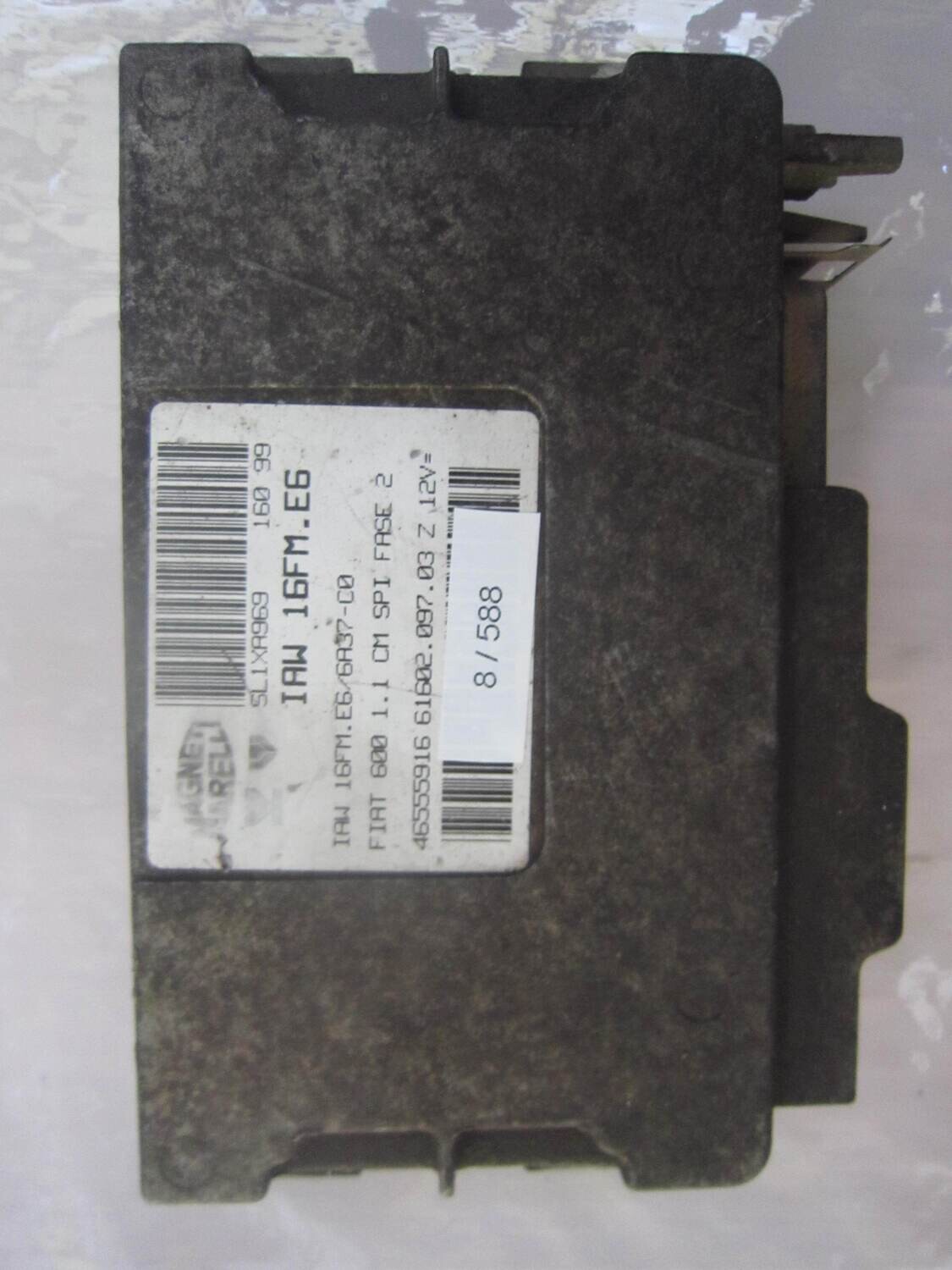 8-588 Centralina Motore Magneti Marelli 46555916 61602.097.03 6160209703 IAW 16FM.E6 ALFA ROMEO / FIAT / LANCIA Benzina 600 1.1
