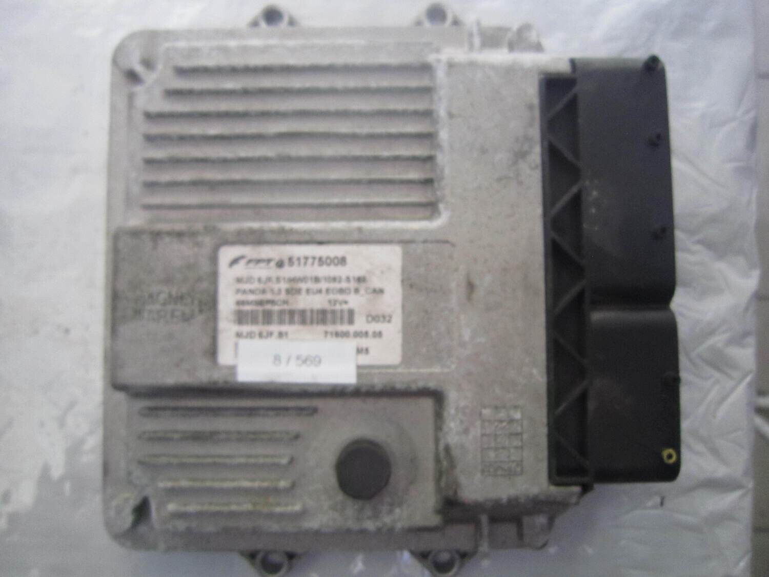 8-569 Centralina Motore Magneti Marelli 51775008 MJD 6JF.S1 MJD6JFS1 71600.005.04 HW01B/1092-S163 ALFA ROMEO / FIAT / LANCIA Diesel PANDA 1.3