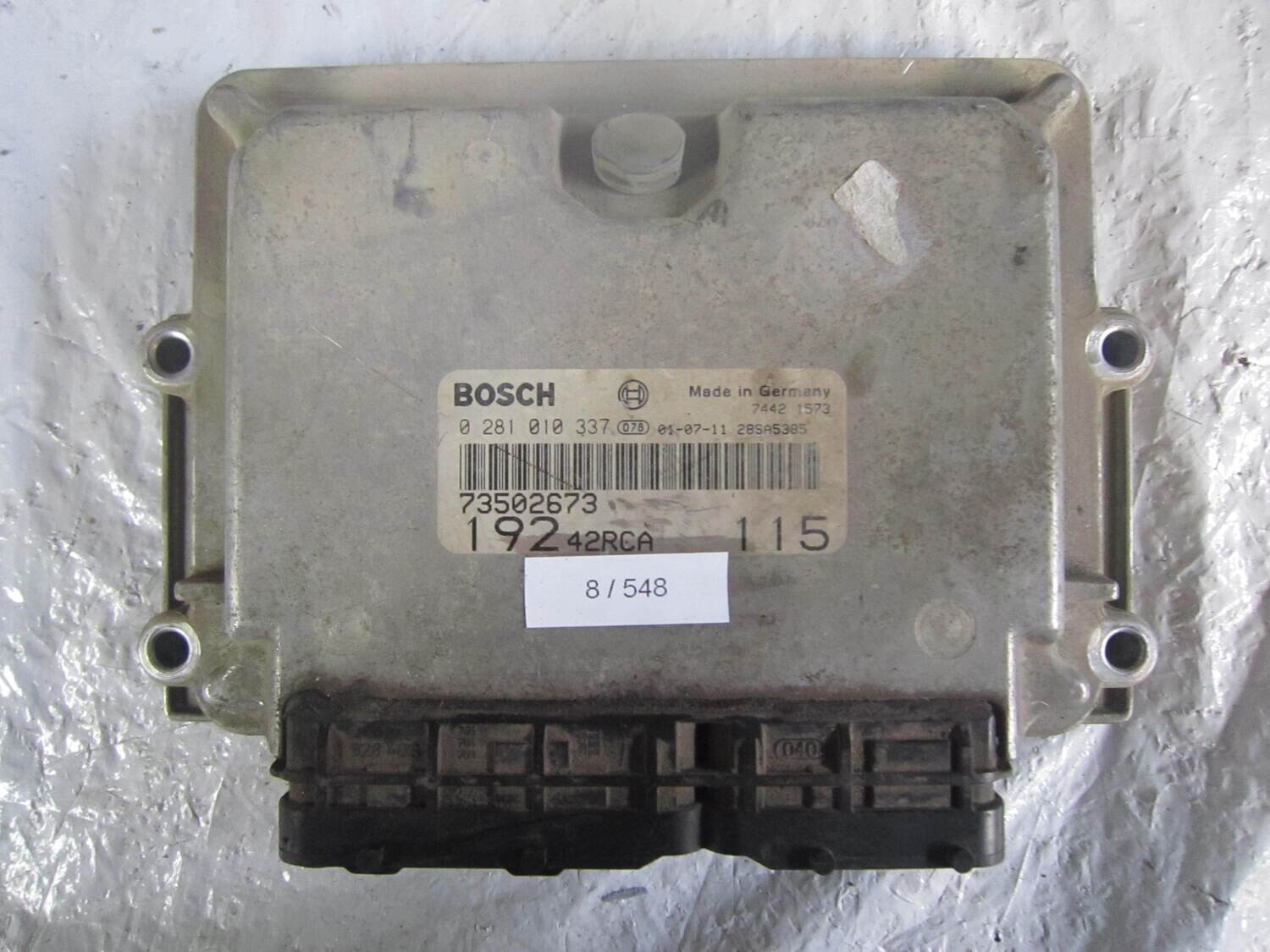 8-548 Centralina Motore Bosch 0 281 010 337 0281010337 73502673 28SA5385 192 42RCA 115 ALFA ROMEO / FIAT / LANCIA Diesel STILO 1.9