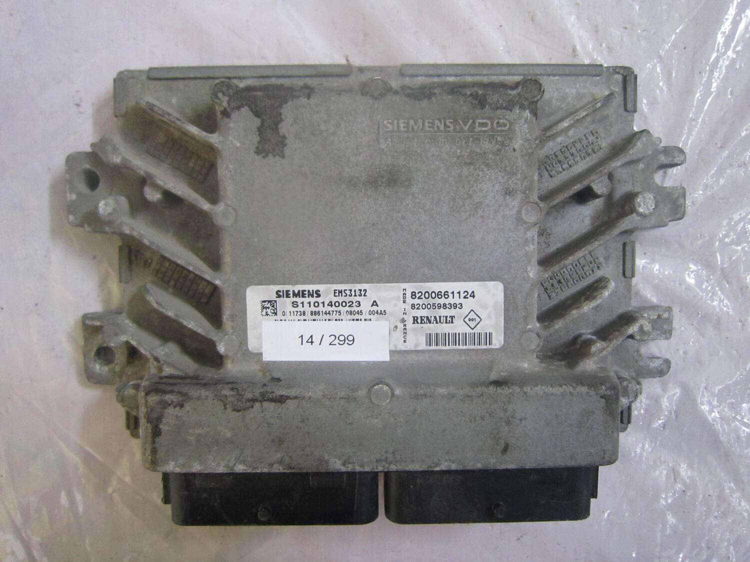 14-299 Centralina Motore Siemens S110140023 A S110140023A 8200661124 8200598393 EMS3132 DACIA Benzina VARIE