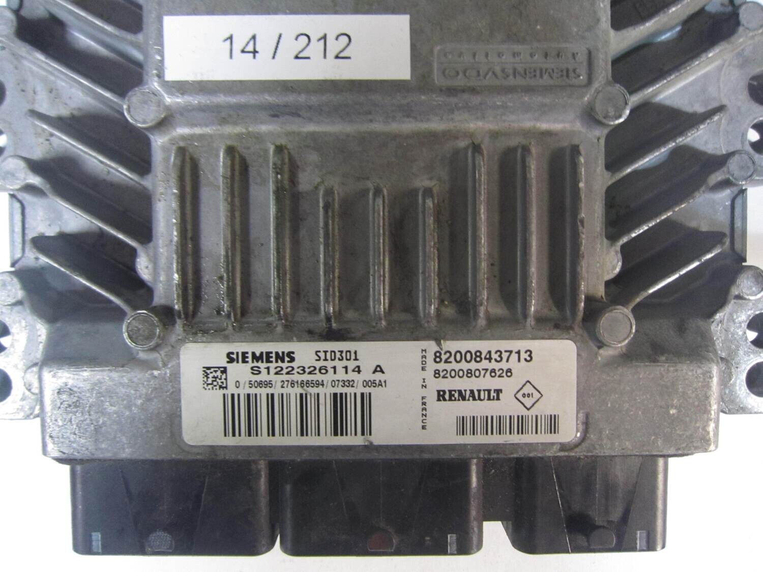 14-212 Centralina Motore Siemens S122326114 A S122326114A 8200843713 8200807626 SID301 RENAULT Diesel MEGANE 1.5