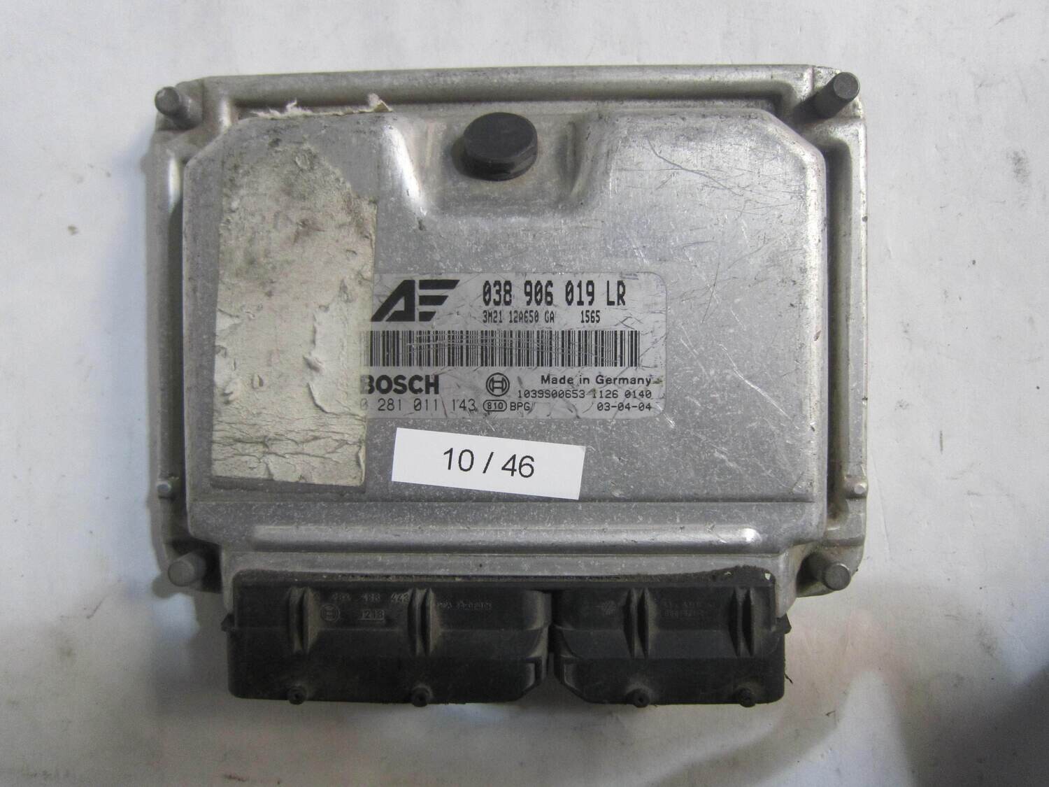 10-46 Centralina Motore Bosch 0 281 011 143 0281011143 038 906 019 LR 038906019LR 1039S00653 3M21 12A650 GA FORD Diesel GALAXY