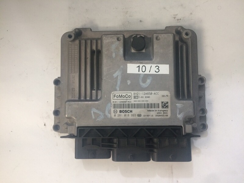 10-3 Centralina Motore Bosch 0281018993 BV2112A650ACC 1039S52148 FORD  FOCUS 1.6 TDCI