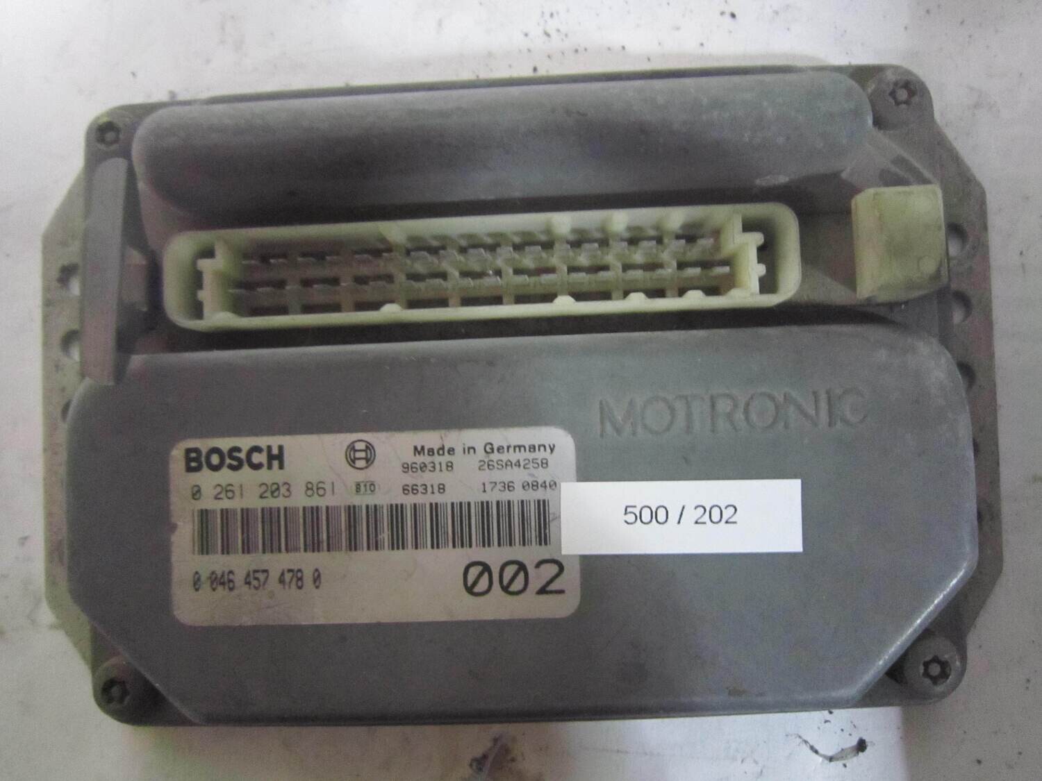 500-202 Centralina Motore Bosch 0261203861 0 261 203 861 0 046 457 478 0 00464574780 26SA4258      ALFA ROMEO / FIAT / LANCIA  VARIE