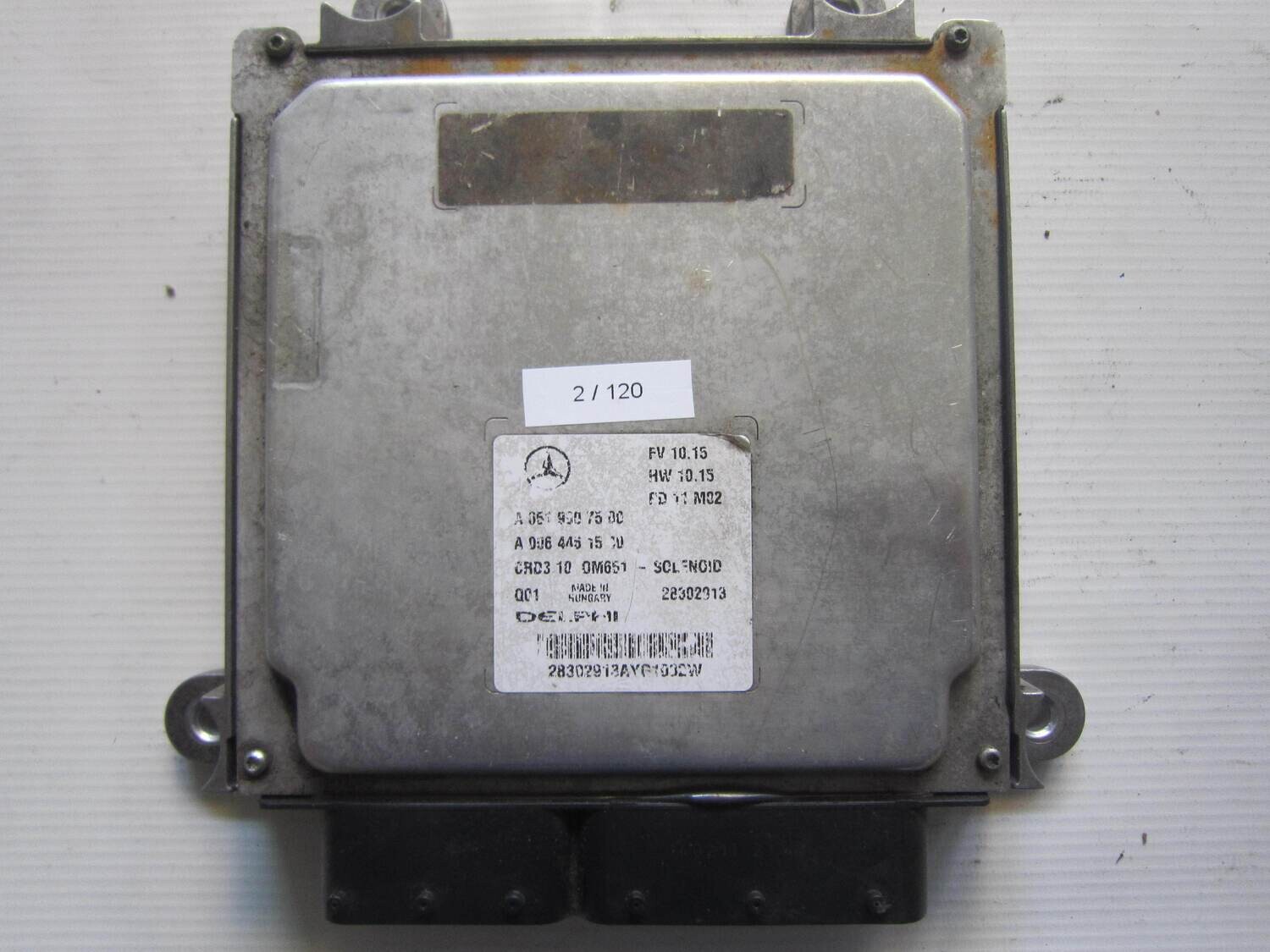 2-120 Centralina Motore Delphi 28302913 A 651 900 75 00 A6519007500 A 006 446 15 40 CRD3.10 MERCEDES BENZ VARIE
