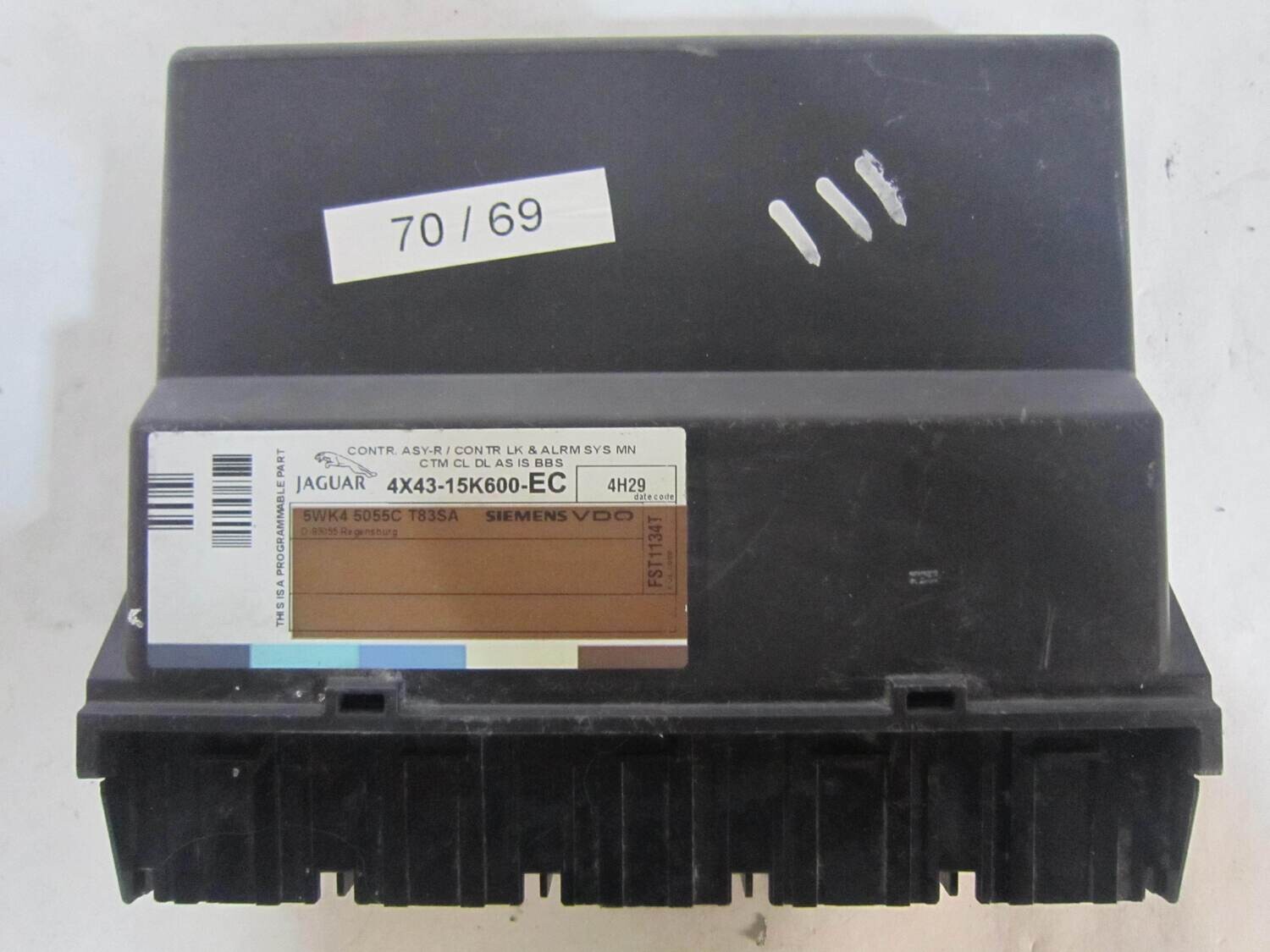 70-69 Centralina Modulo Confort Siemens 5WK4 5055C T83SA 5WK45055CT83SA 4X43-15K600-EC 4X4315K600EC JAGUAR X TYPE