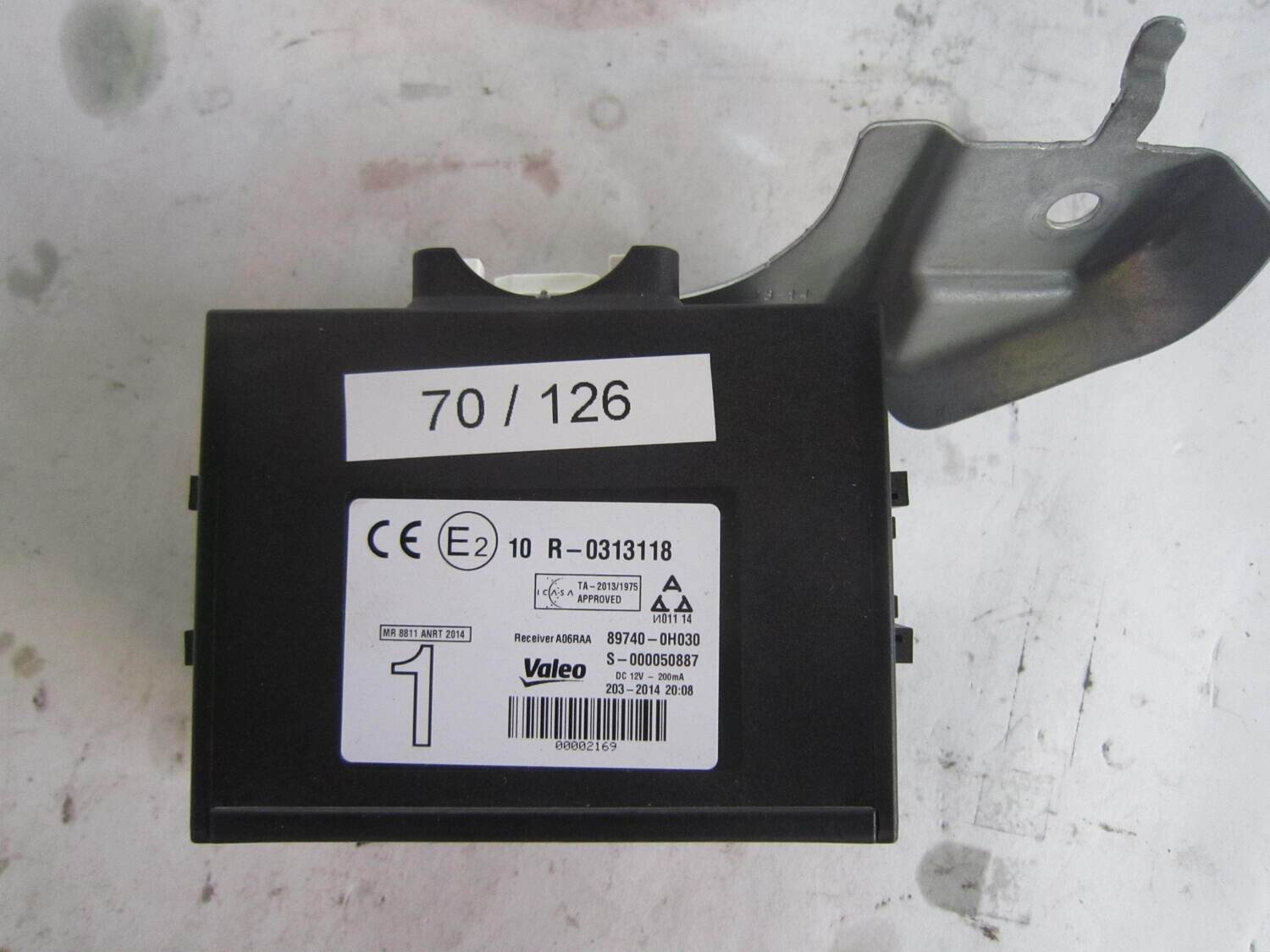 70-126 Centralina Porte Valeo 89740-0H030 897400H030 S-000050887 S000050887 10 R-0313118 CITROEN / PEUGEOT VARIE