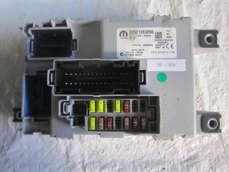 50-309 BODY COMPUTER MOPAR 00521285890 ALFA ROMEO / FIAT / LANCIA PANDA