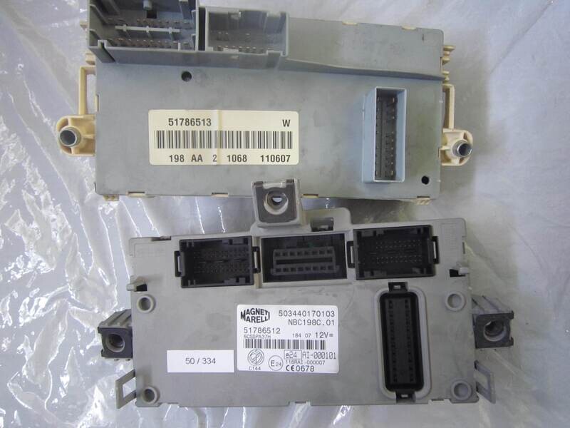 50-334 Body Computer Magneti Marelli 51786512 NBC198C.01 NBC198C01 503440170103 51786513 ALFA ROMEO / FIAT / LANCIA Diesel BRAVO