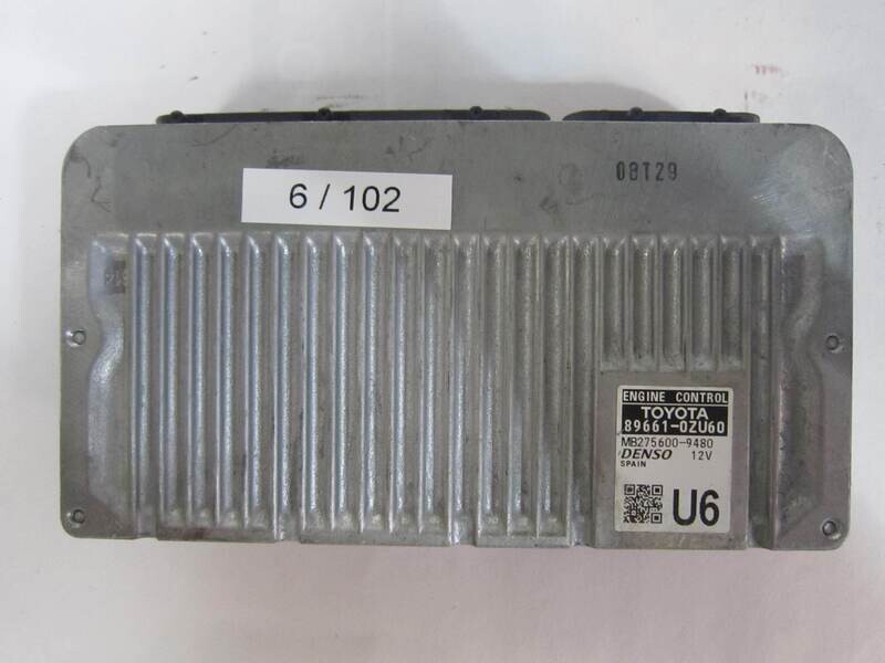 6-62 Centralina Motore Denso 896610ZU60 89661-0ZU60 MB275600-9480 MB2756009480       TOYOTA  AURIS PRIUS 1.8 HYBRID