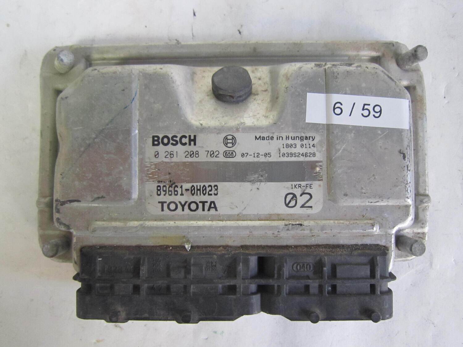 6-59 Centralina Motore Bosch 0261208702 0 261 208 702 89661-0H028 896610H028 1039S24628    ----  TOYOTA  AYGO CITROEN 1.0