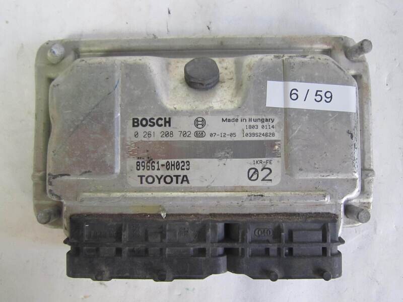 6-59 Centralina Motore Bosch 0261208702 0 261 208 702 89661-0H028 896610H028 1039S24628    ----  TOYOTA  AYGO CITROEN 1.0