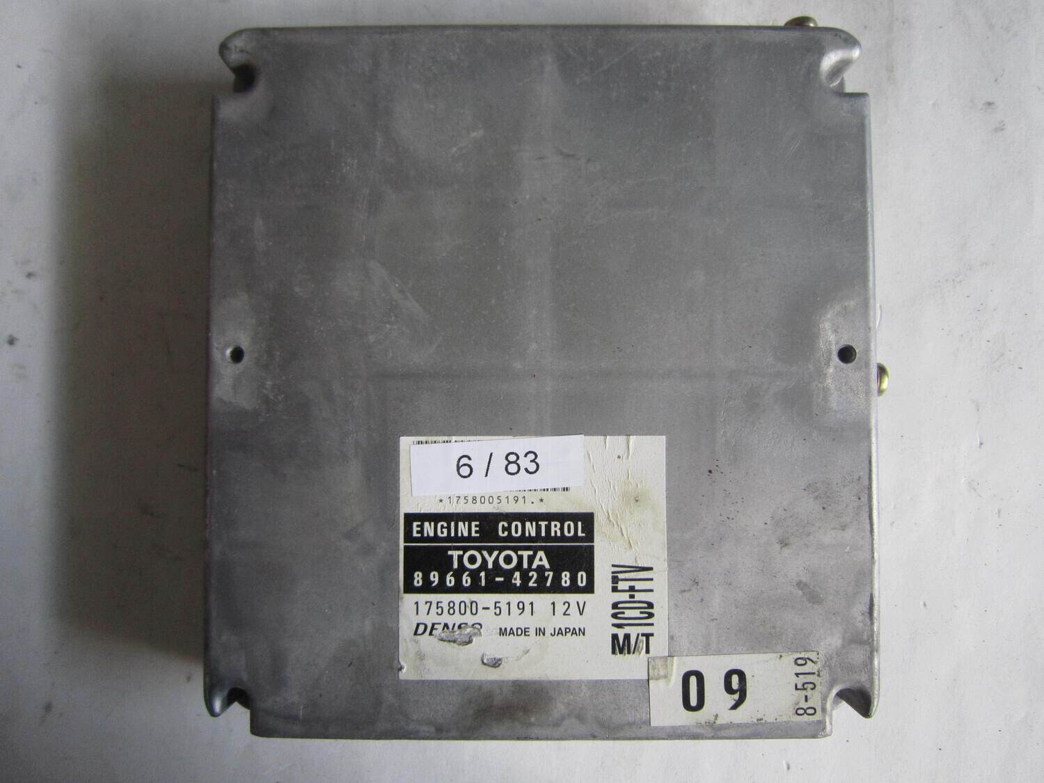 6-83 Centralina Motore Denso 89661-42780 8966142780 175800-5191 1758005191 1CD-FTV 09 TOYOTA Diesel RAV 4