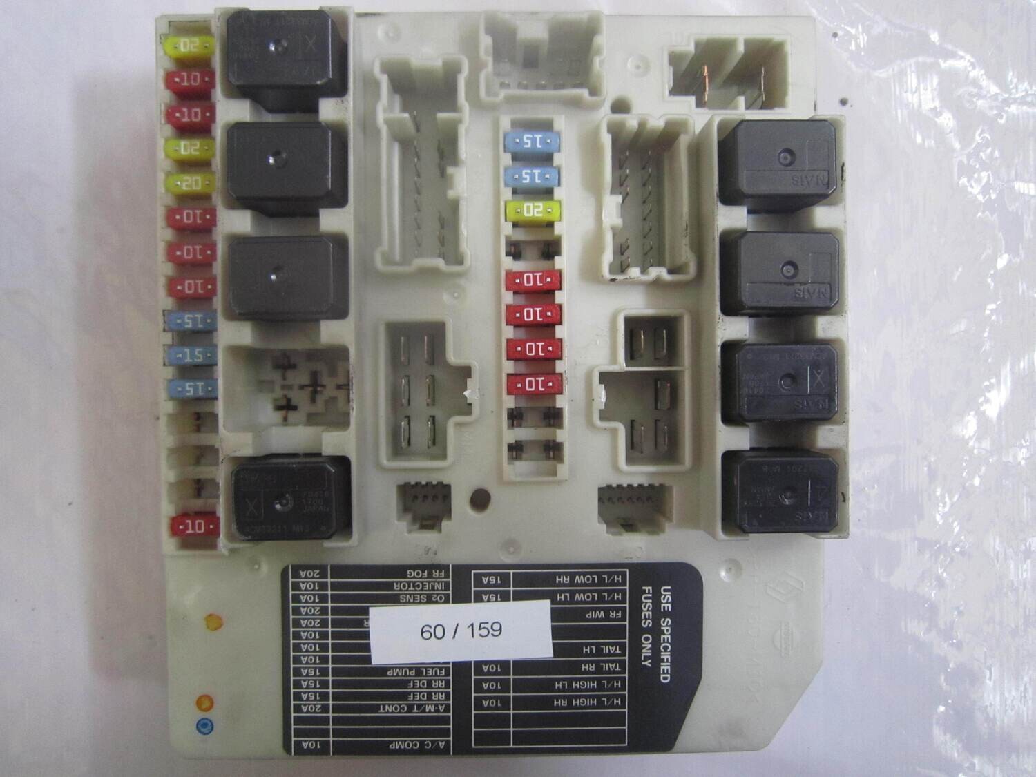 60-159 Scatola Fusibili Nissan 284B7AX61A R0958 7G19 NOTE