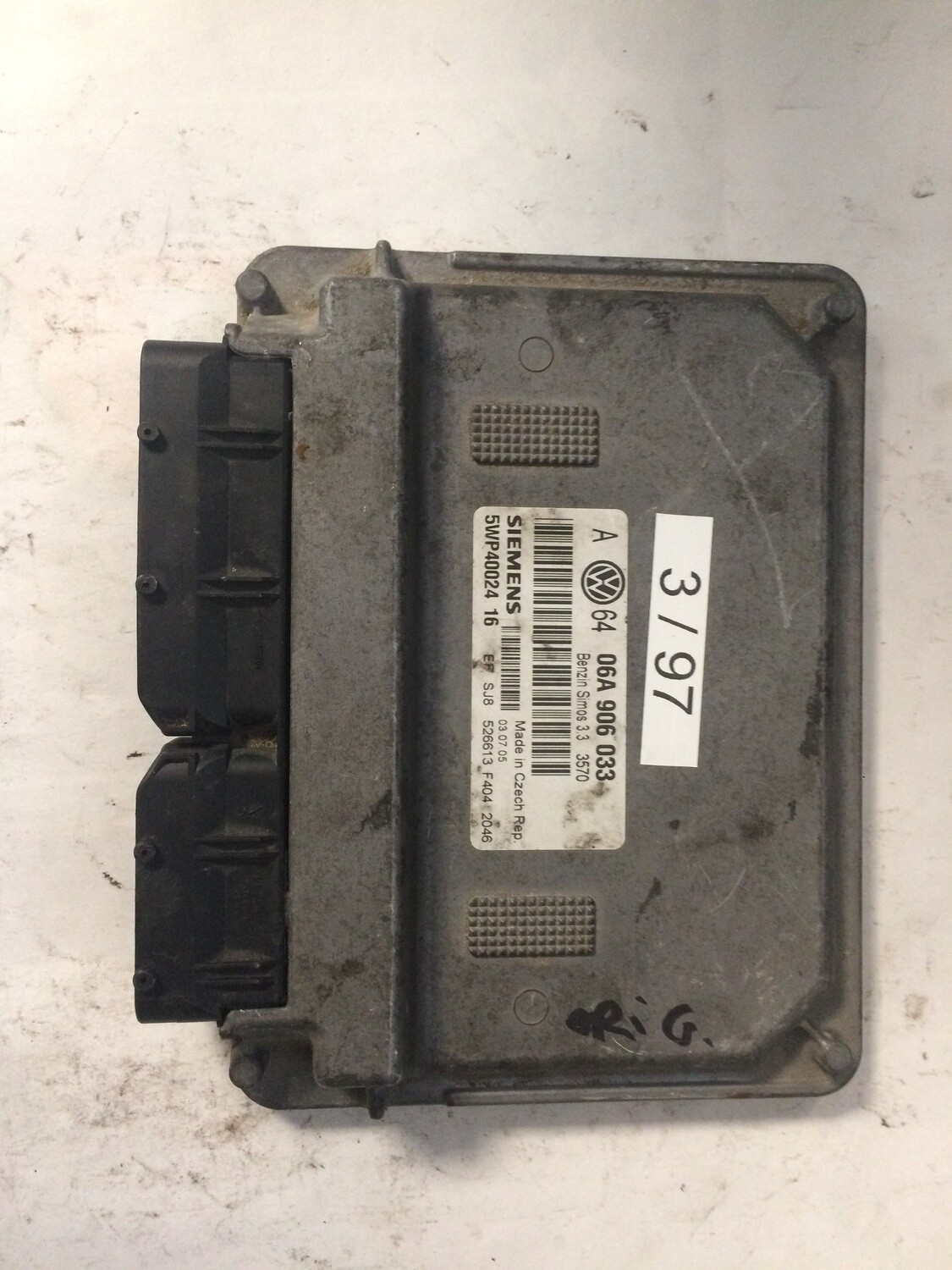 3-97 Centralina Motore Siemens 5WP4002416 5WP40024 16 06A 906 033 06A906033        VOLKSWAGEN GOLF