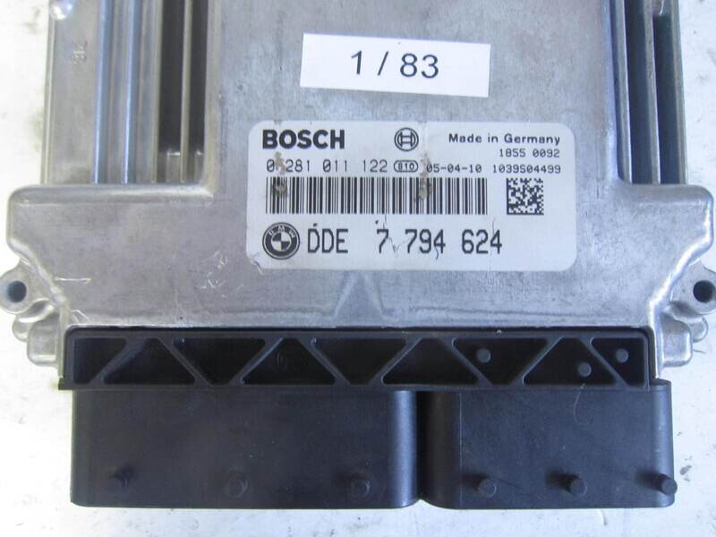 1-83 centralina motore bosch 0 281 011 122 dde 7 794 624 1039s04499   bmw serie 3