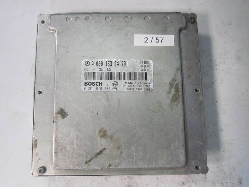 2-57 Centralina Motore Bosch 0281010908 0 281 010 908 A 000 153 64 79 A0001536479 28RTF000      MERCEDES BENZ  W203 2.2 CDI