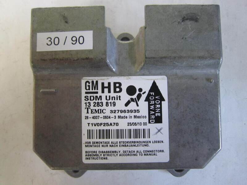30-90 Centralina Airbag Temic 13 283 819 13283819 327963935 OPEL ASTRA
