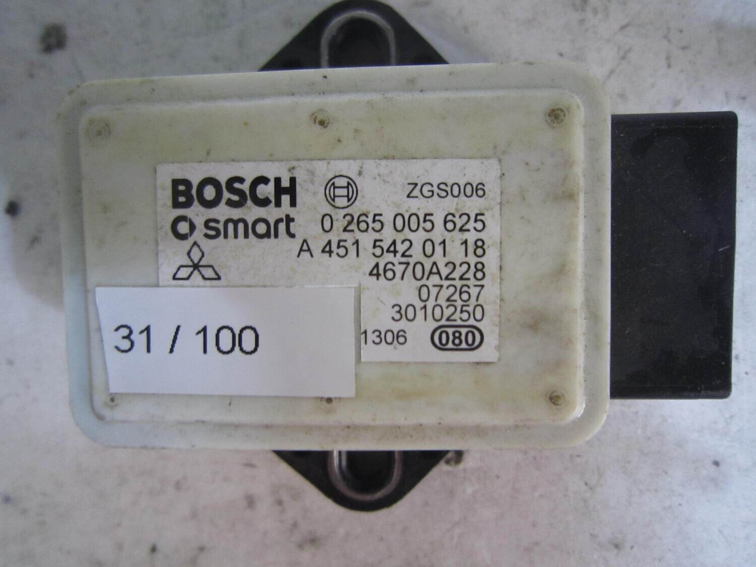 31-100 Sensore Antimbardata Bosch 0 265 005 625 0265005625 A 451 542 01 18 A4515420118 4670A228 FIAT Generica DUCATO