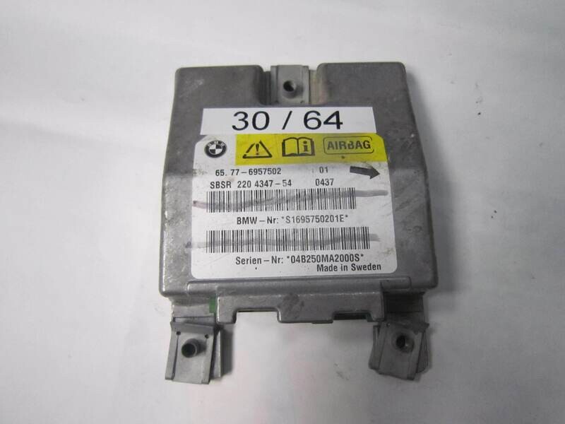 30-64 Centralina Airbag BMW 65.77-6957502 65776957502 SBSR 220 4347-54 SBSR220434754 S1695750201E SERIE 5