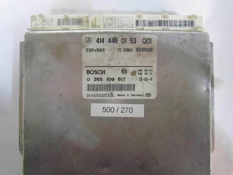 500-270 Centralina ABS ESP HBA Bosch 0 265 109 617 0265109617 414 446 01 53 4144460153 FD 02M05 Mercedes VANEO