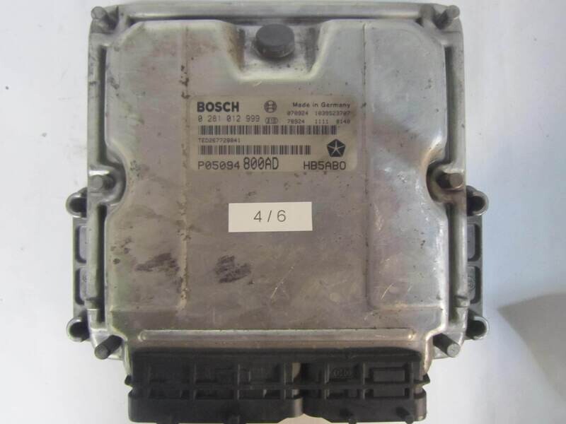 4-6 Centralina Motore Bosch 0 281 012 999 0281012999 P05094800AD 1039S23707 HB5ABO CHRYSLER Diesel VOYAGER 2.8